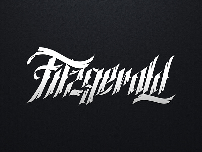 Fitzgerald brush calligraphy design font graphic design hand draw identity lettering logo type typeface vector