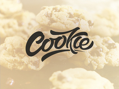 Cookie brush calligraphy design font graphic design hand draw identity lettering logo type typeface vector