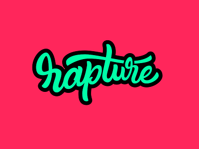 Rapture Lettering branding colors flat identity illustration letter lettering tubik typography word