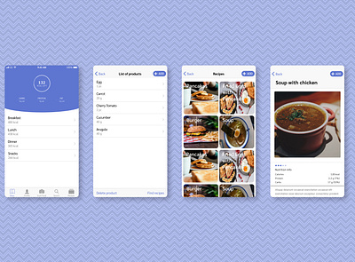 Food Shazam App design food food app hig recognition ui ux