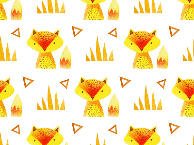 Design seamless pattern. art branding design drawing fox fox illustration graphicdesign illustration pattern pattern design