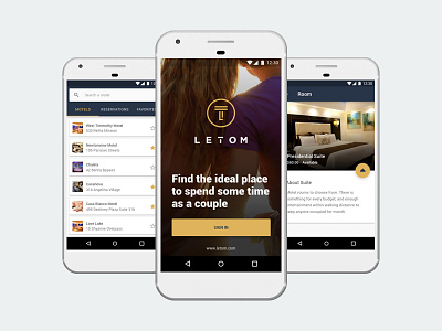 Letom Motel App android app couple free time google pixel love motel ui ux