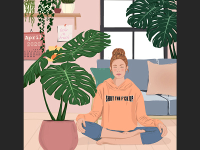 Meditation girl