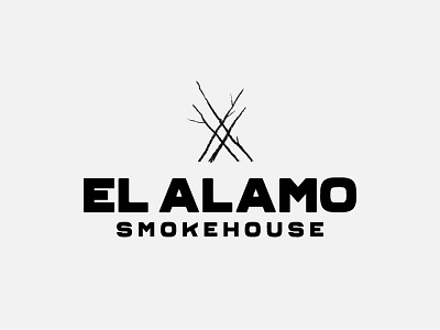 El Alamo Smokehouse barbecue bbq branding design icon logo logotype type