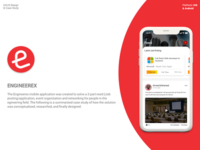 Engineerex Case study app design flat icon illustration minimal ui ux