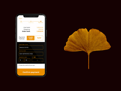 002 - Credit Card Checkout app dailyui dailyui 002 payment ui