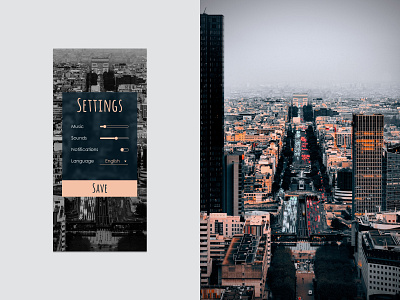 007 - Settings dailyui dailyui 007 settings