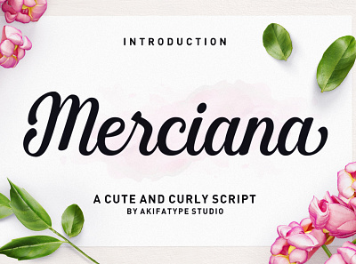 Merciana Script bold font branding calligraphy clean elegant handmade logo modern typeface typography wedding