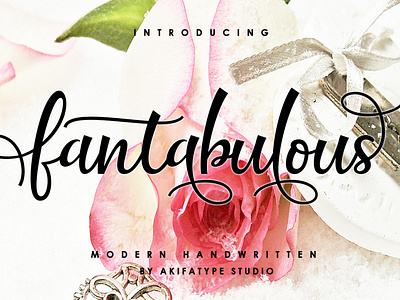 Fantabulous Script bold font branding card clean elegant hand lettering handmade logo modern signage typeface typography vintage wedding