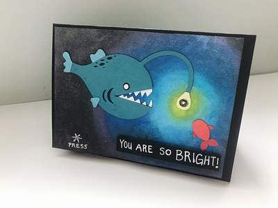 Download Angler Fish Light Up Greeting Card By Kierstin Cochrane On Dribbble
