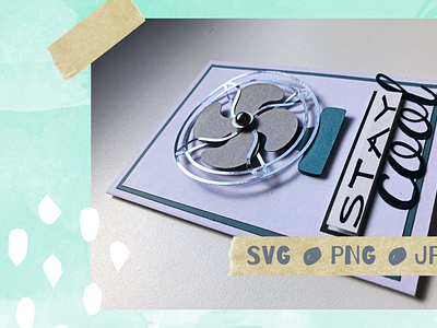 Vintage Fan SVG Design