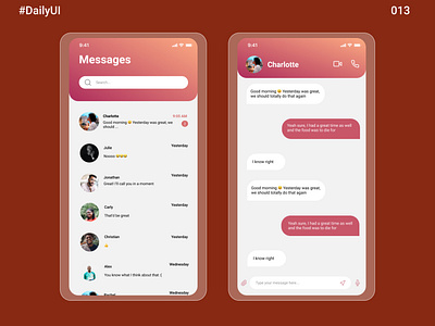 Daily UI #013 -  Direct Messaging