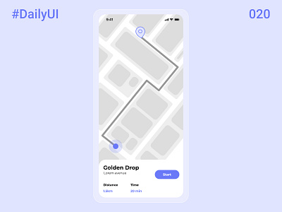 Daily UI #020 - Location Tracker app dailyui dailyui020 dailyuichallenge design figmadesign ui