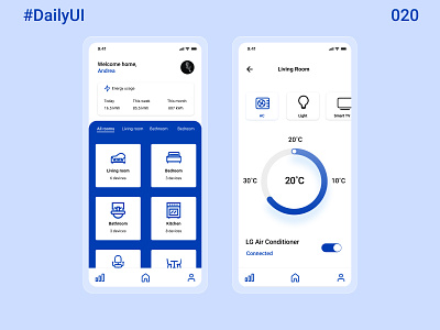 Daily UI #021 - Home Monitoring Dashboard app dailyui dailyuichallenge design figmadesign ui