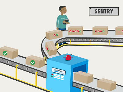 Flaky Hunting part 2 assembly line doctolib engineering flaky flat illustration sentry tech tests