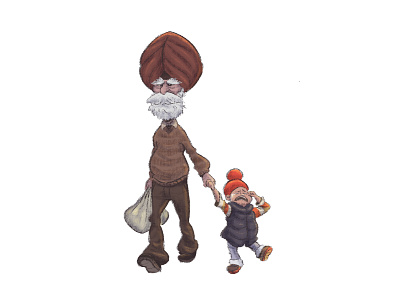 quick doodle 2d art character design childrens illustration illustration