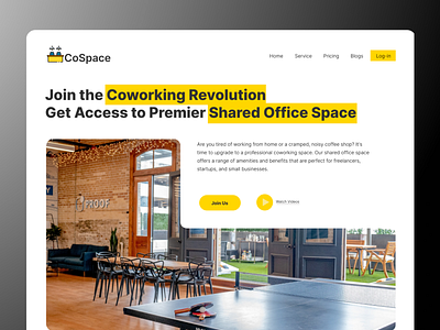CoSpace Site app branding design illustration landing page logo mobile ui ux vector