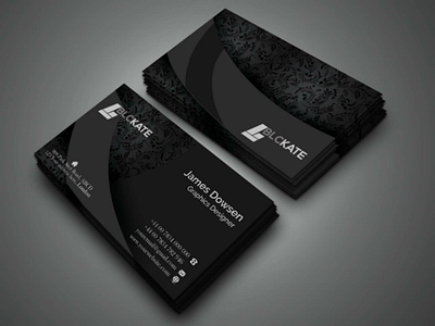 Stylish Business card black business card creative business card stylish business card