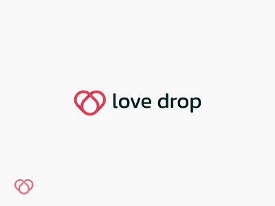 love drop logo design