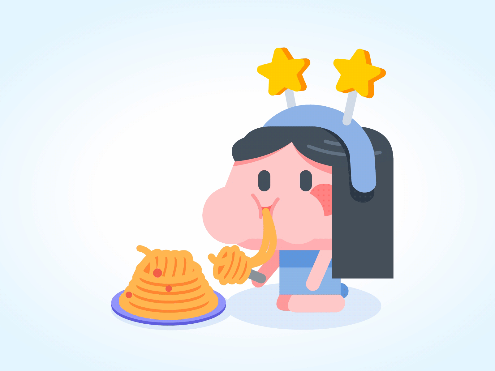 麦芽 Malt 2d animation character animation design emoji pasta