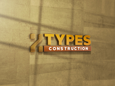 2 types construction logo design branding design flat logo logodesign logos logotype typography