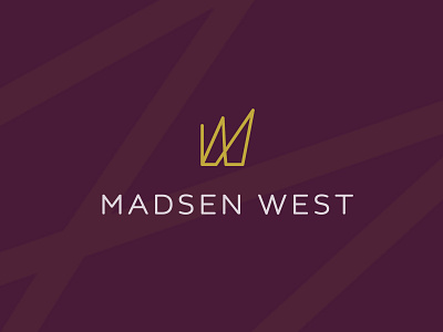 Madsen West brand branding client concept design graphic logo mark type work