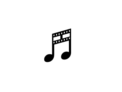 Score film logo mark music musical note sixteenth