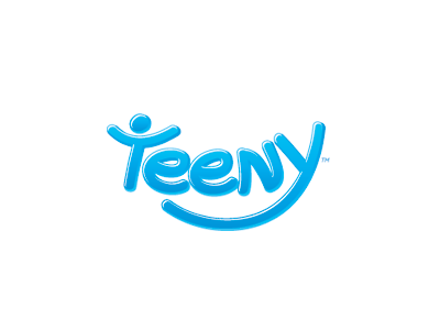 Teeny balloon brand children logo teeny typography