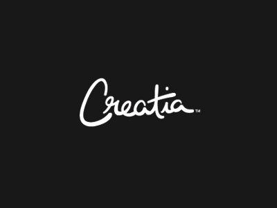 Creatia custom design font type typo typography