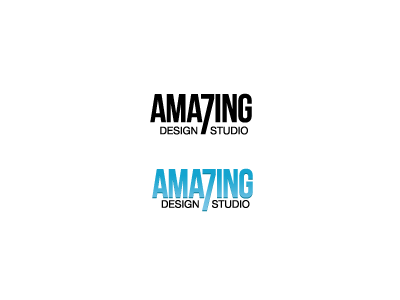 Amazing 7 Design Studio 7 brand client design gradient logo number seven studio