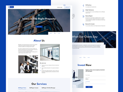 Landing page design landing page minimal web website