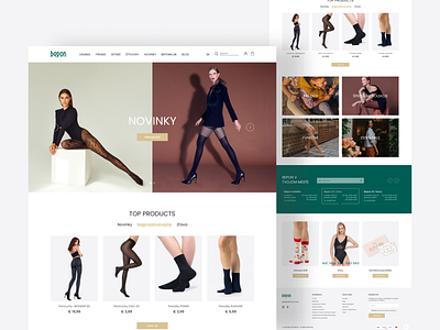 Online Store design ecommerce flat landing page minimal web website