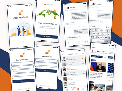 Social network for businessmen and entrepreneurs — Mobile App