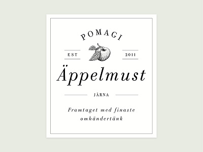 Pomagi Label apple juice label logo pomagi