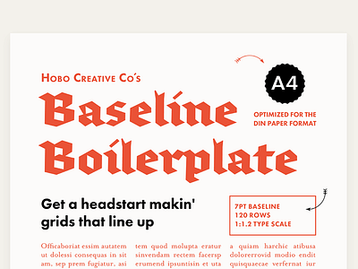 Baseline Boilerplate A4 Preview 1