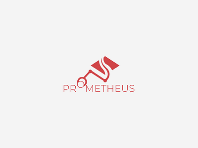 Prometheus branding identity logo logo design modern sophisticated stem