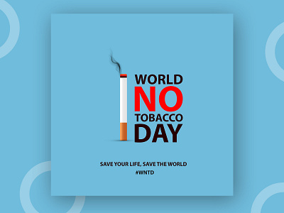 World no tobacco day with stand cigarette vector illustration