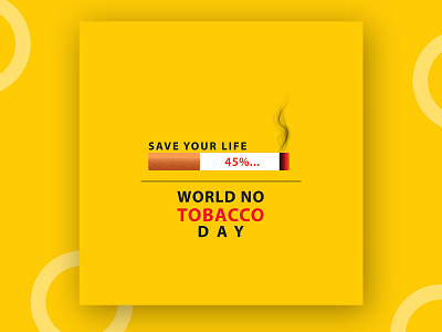 World no tobacco day with cigarette smoke and trash vector