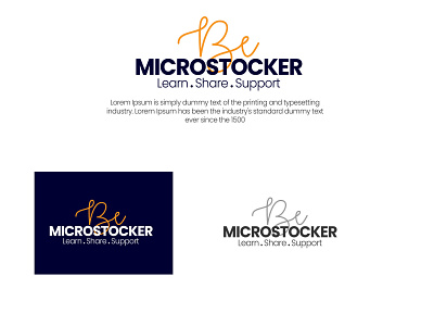 Be Microstocker Logo Design brand identity branding graphic design logo logo design