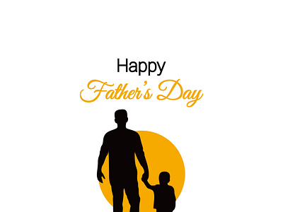 Father and Son vector illustration