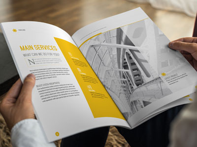 Business Brochure 2015 business brochure financial grey image brochure indesign indesign template report template turquoise yellow