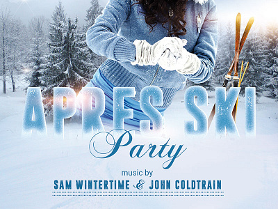 Apres Ski / Winter Party Flyer by corrella