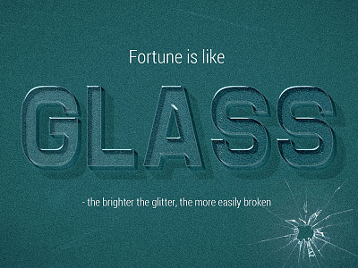 3D Photoshop Text Style 3d 3d text broken effect glass insignia oldschool retro text style typography vintage