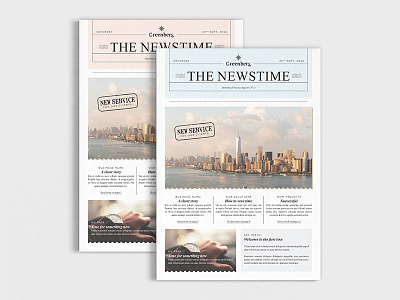 Newsletter 2016 Template a4 brochure business newsletter business report client journal din a4 financial indesign newsletter old style template us letter