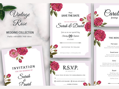 Wedding Collection Vintage Rose