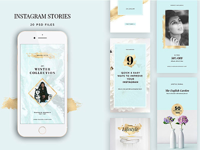 Instagram Stories blogger brush gold gold foil grunge instagram magazine portfolio social media stories story