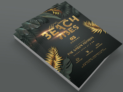 Beach Flyer designs, themes, templates and downloadable graphic elements on Dribbble