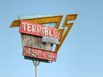 Terrible Motel Sign 3d animation 3d render cinema 4d motel sign retro