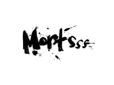 Mortsss calligraphy design ink logo