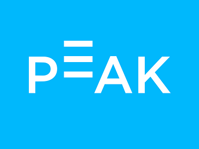 Peak Logo branding gotham identity logo logo mark peak proxy type